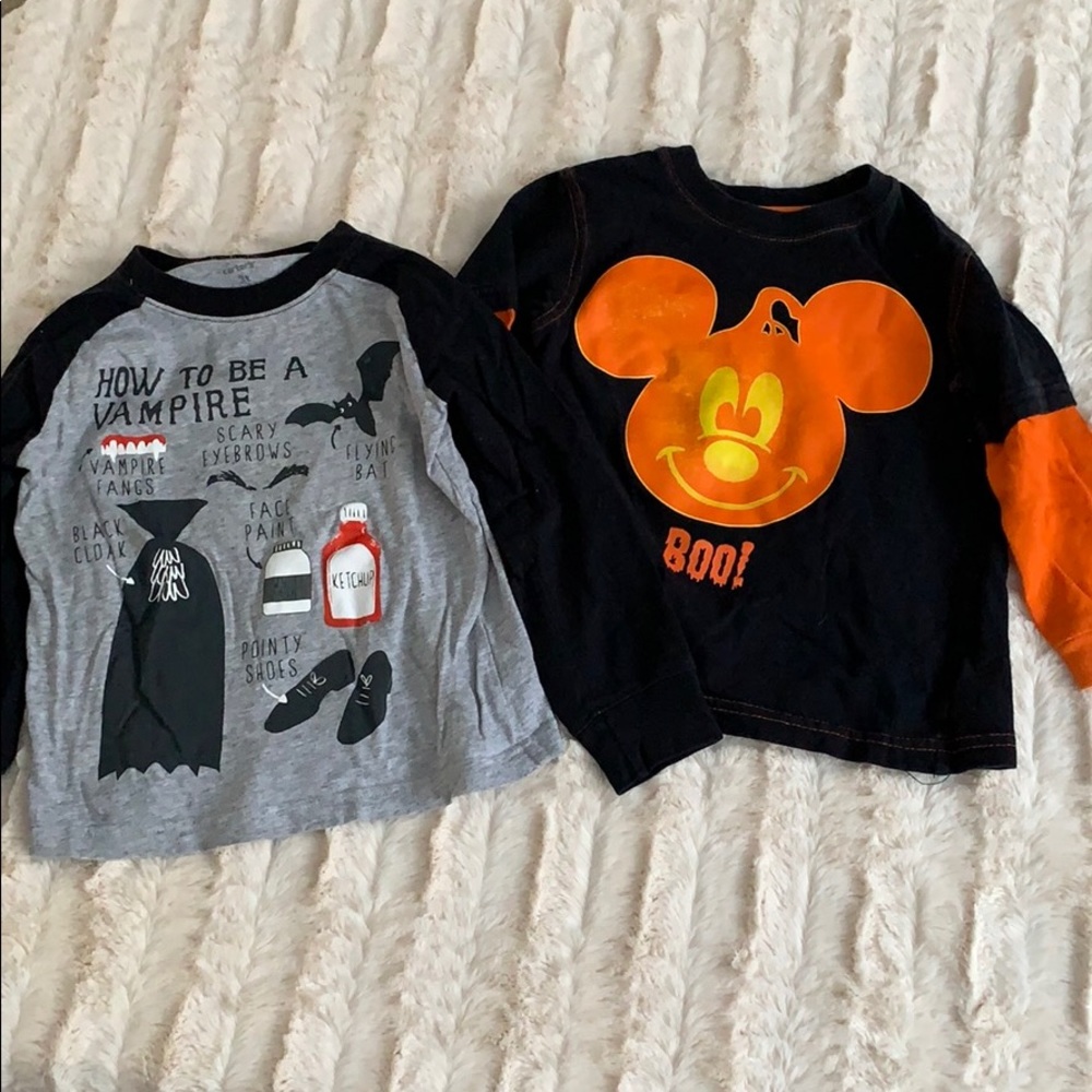 2 Halloween shirts - 3T
